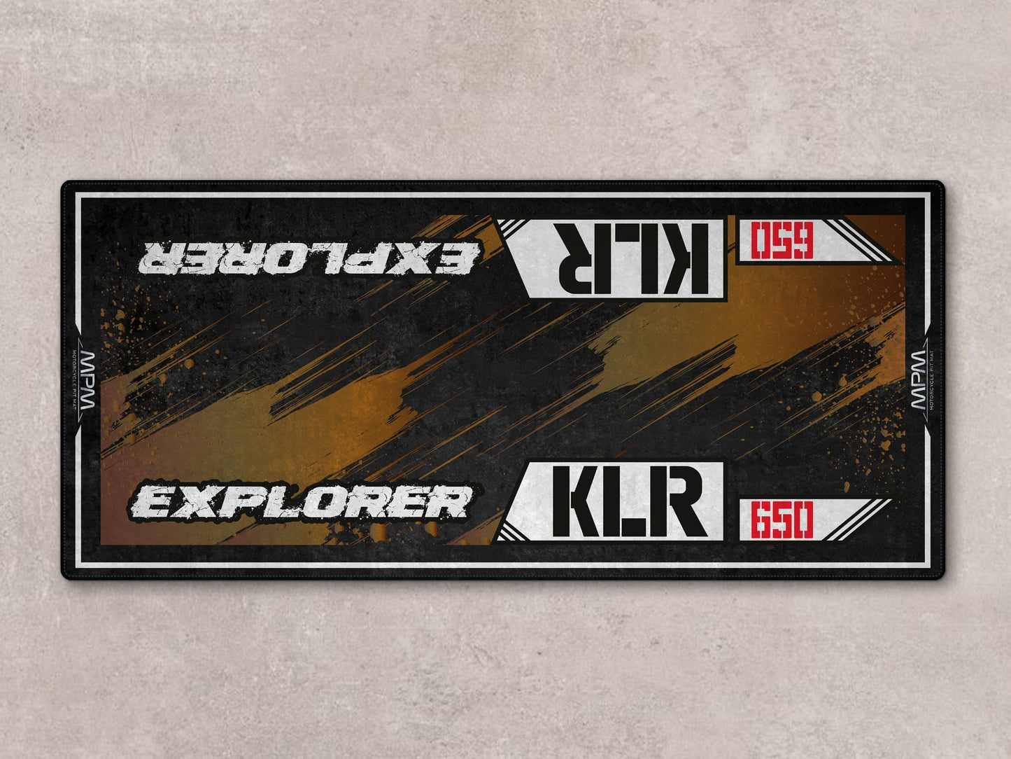 Designed Pit Mat for Kawasaki KLR 650 Motorcycle - MM7431
