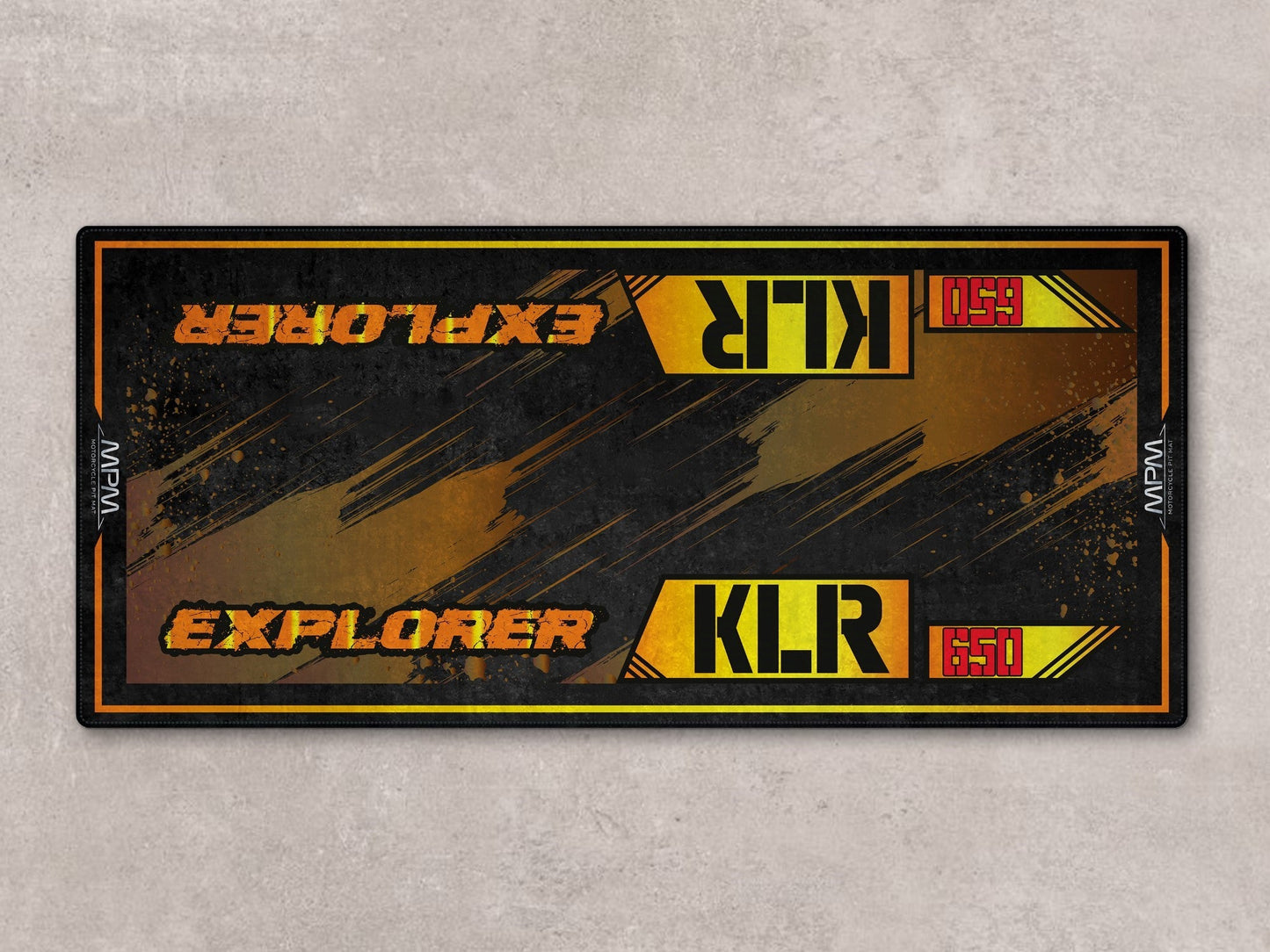Designed Pit Mat for Kawasaki KLR 650 Motorcycle - MM7431