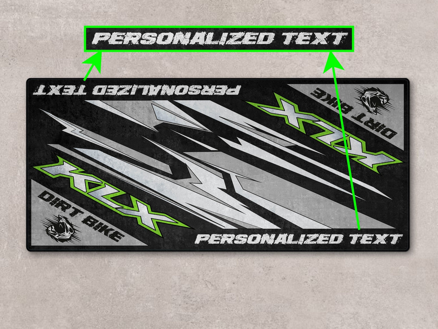 Designed Pit Mat for Kawasaki KLX Motorcycle - MM7432