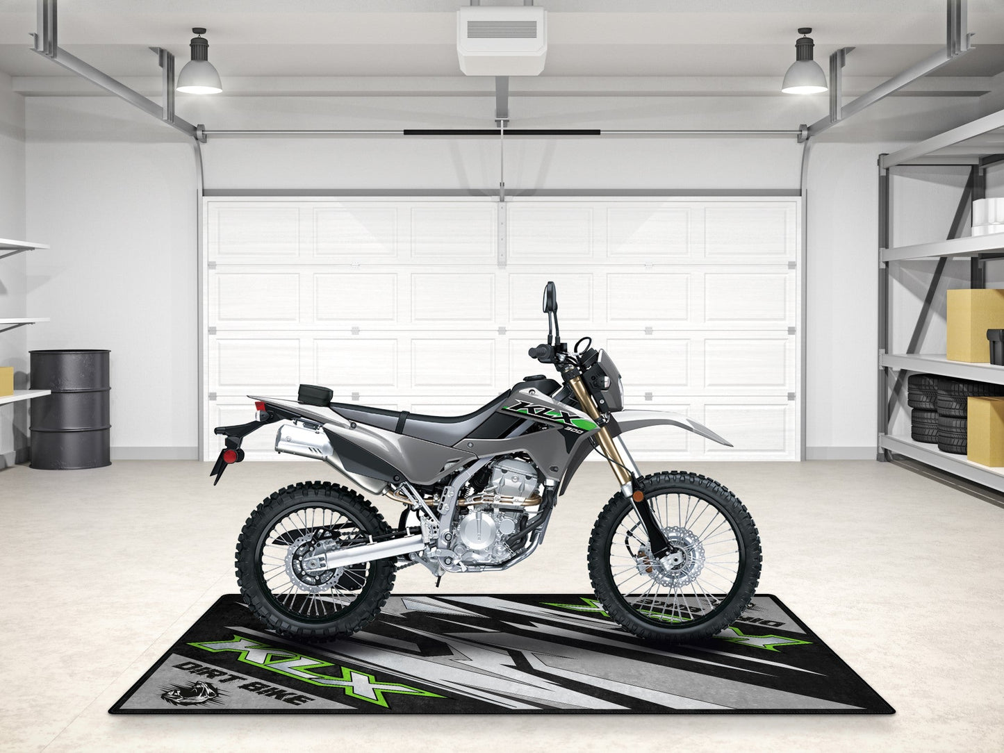 Designed Pit Mat for Kawasaki KLX Motorcycle - MM7432