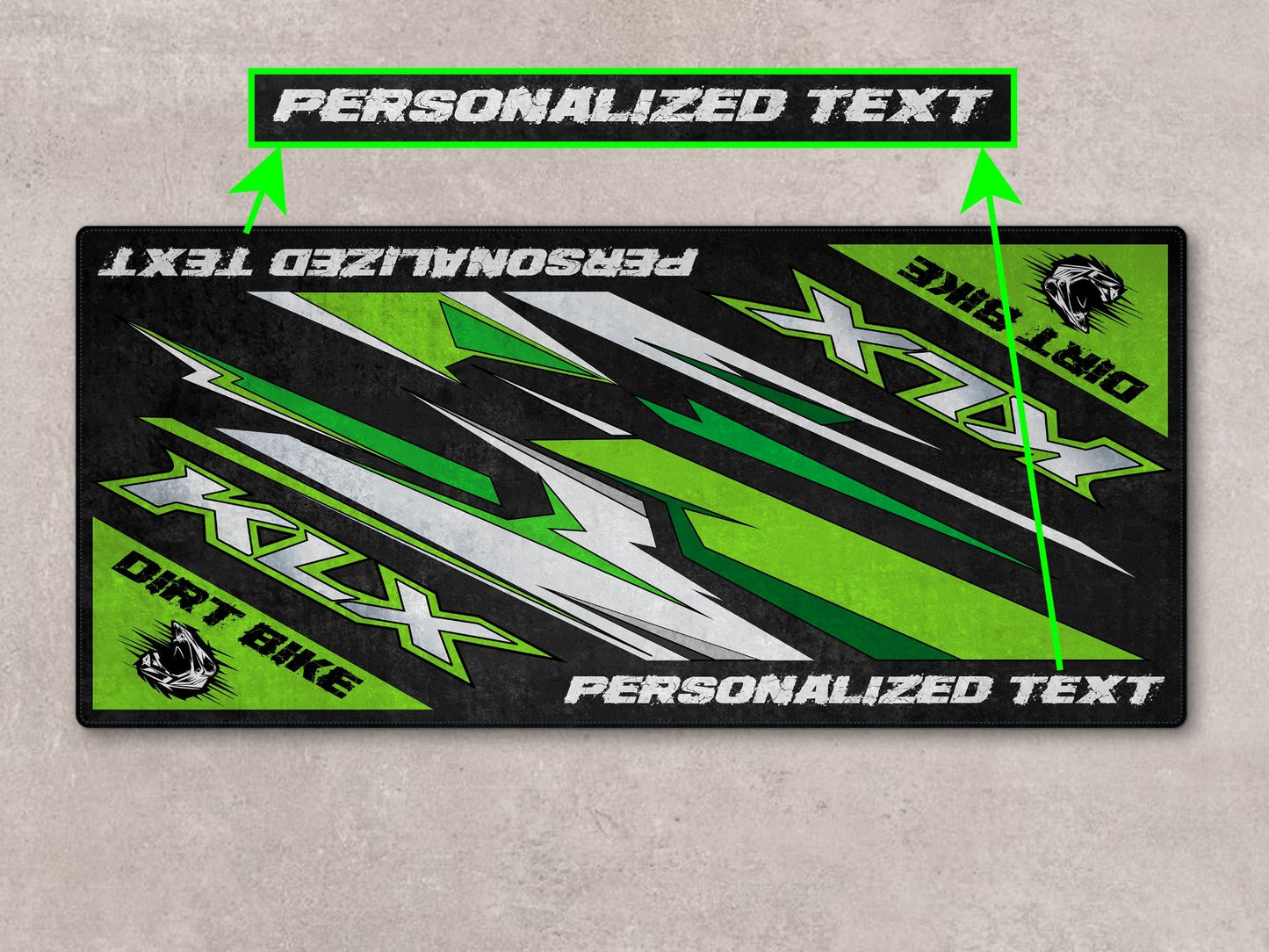 Designed Pit Mat for Kawasaki KLX Motorcycle - MM7432
