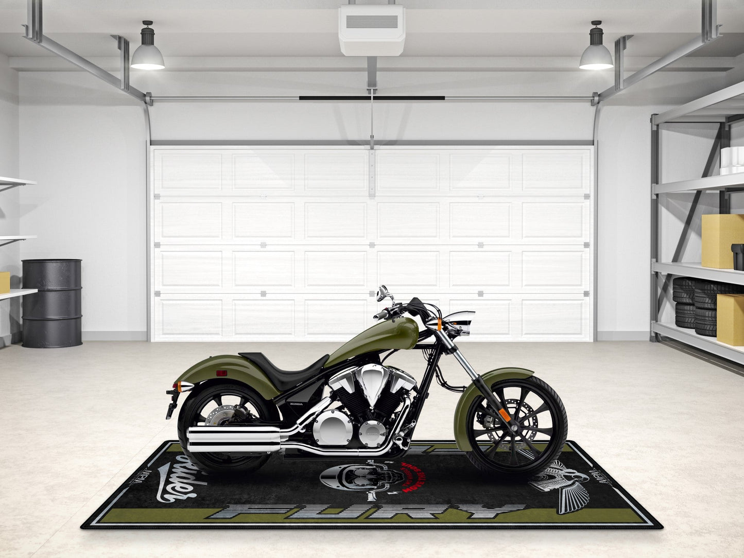 Designed Pit Mat for Honda Fury Motorcycle - MM7435