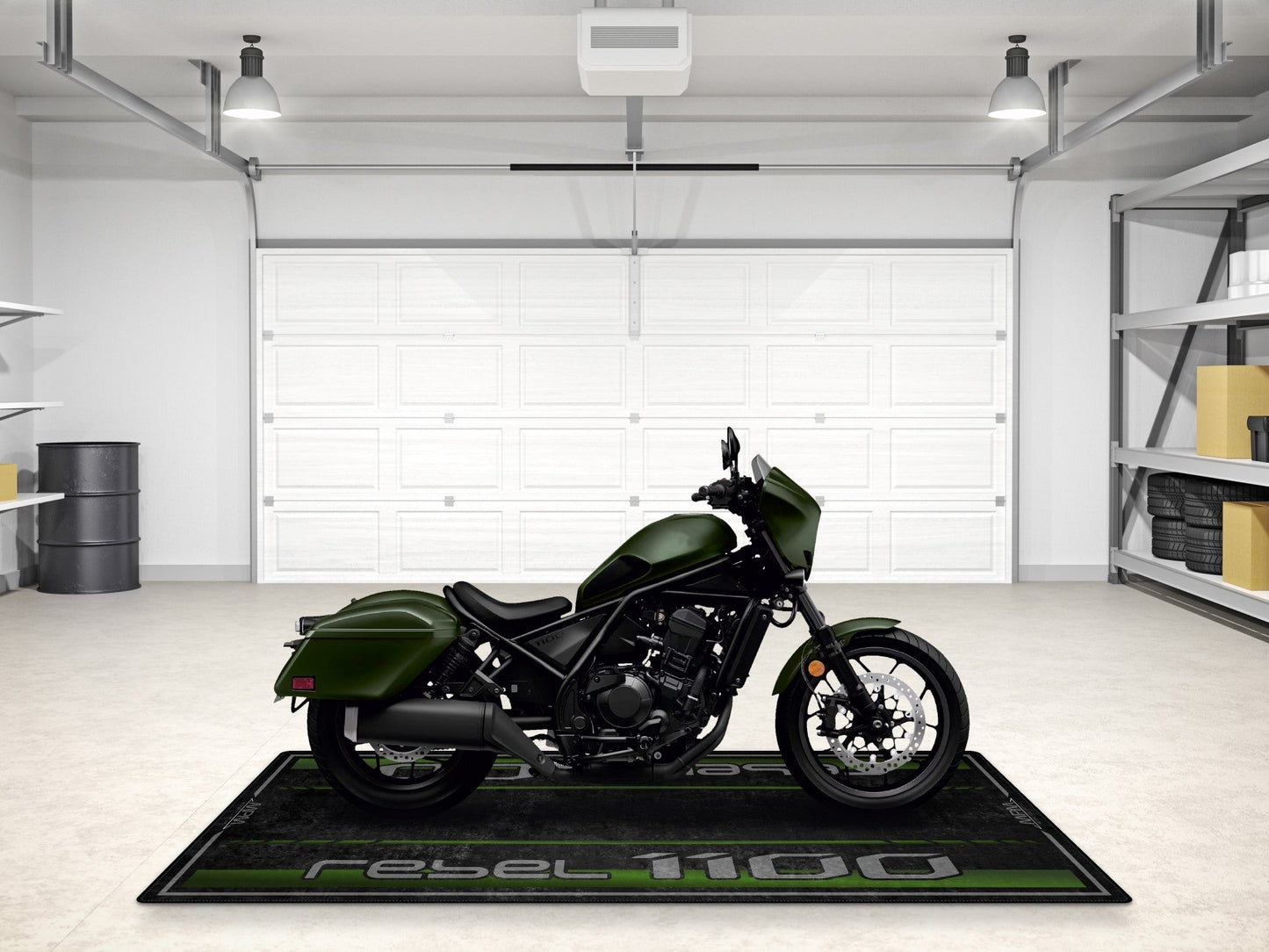 Designed Pit Mat for 2024 Honda Rebel 1100 Motorcycle - MM7438