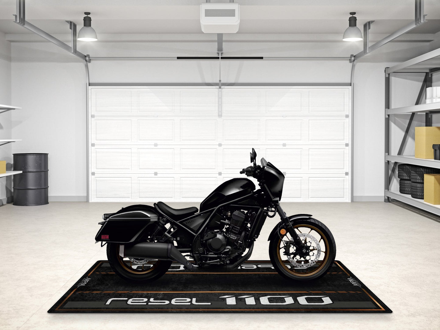 Designed Pit Mat for 2024 Honda Rebel 1100 Motorcycle - MM7438