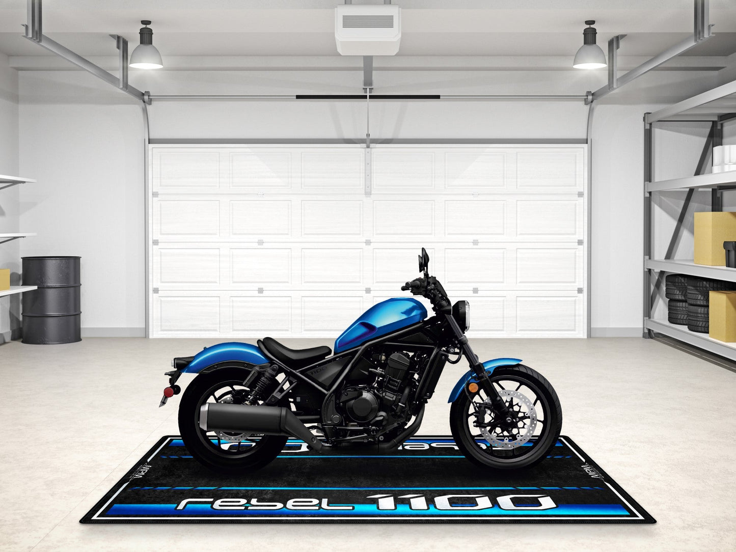 Designed Pit Mat for 2024 Honda Rebel 1100 Motorcycle - MM7438