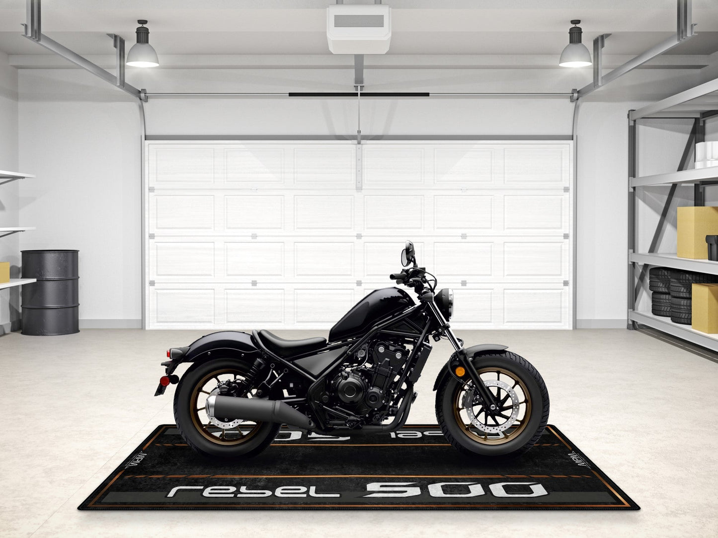 Designed Pit Mat for Honda Rebel 500 Motorcycle - MM7439