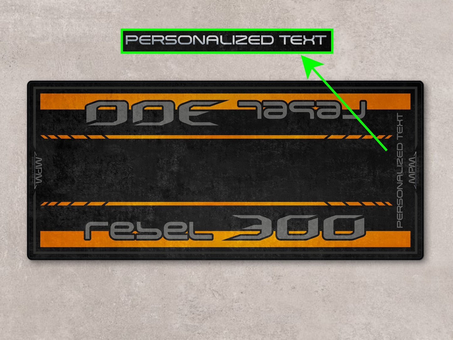Designed Pit Mat for Honda Rebel 300 Motorcycle - MM7440