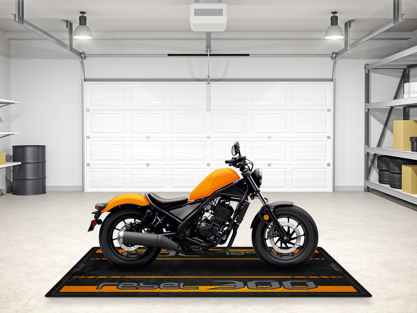Designed Pit Mat for Honda Rebel 300 Motorcycle - MM7440