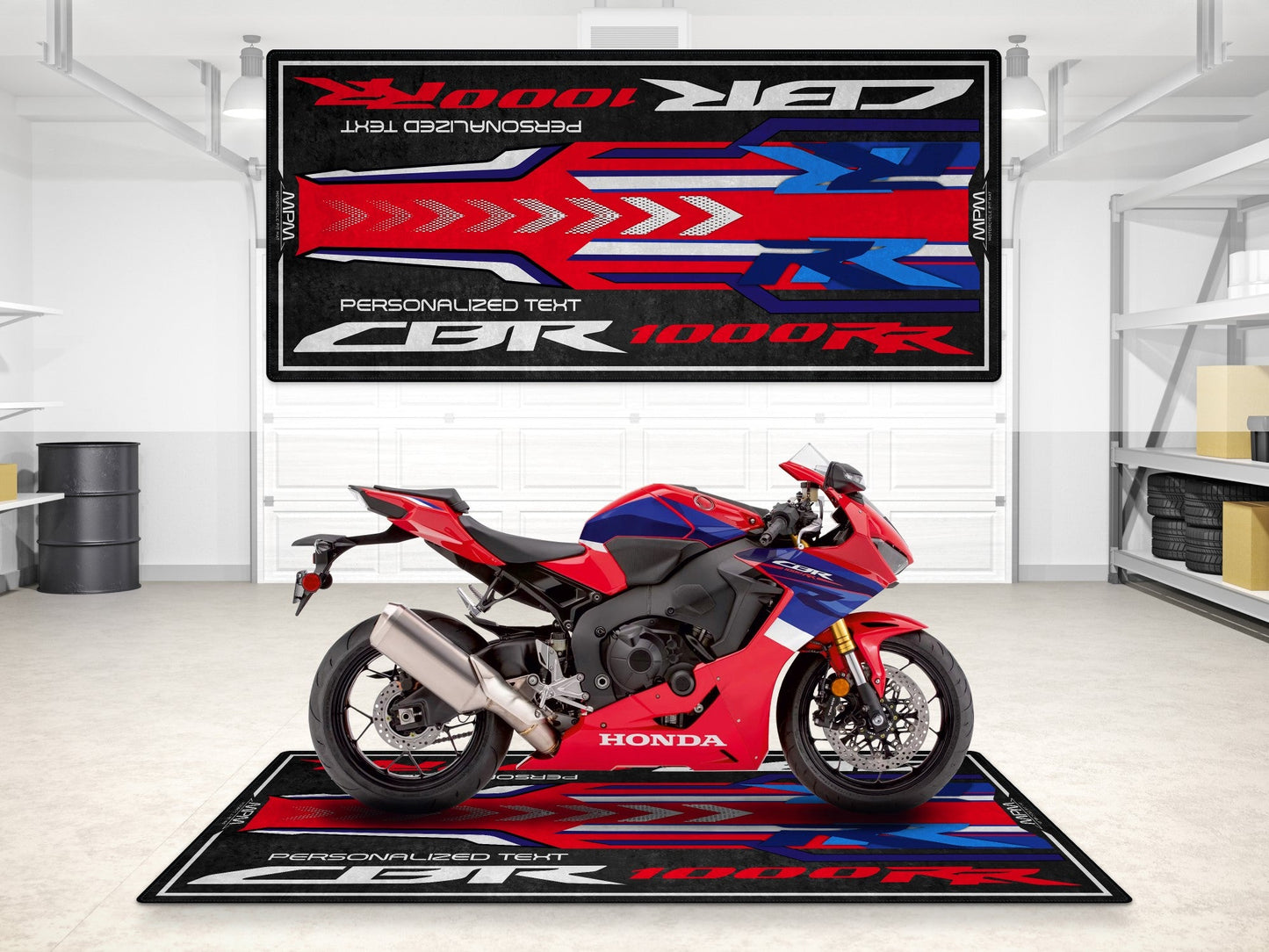 Designed Pit Mat for Honda CBR1000RR Motorcycle - MM7442