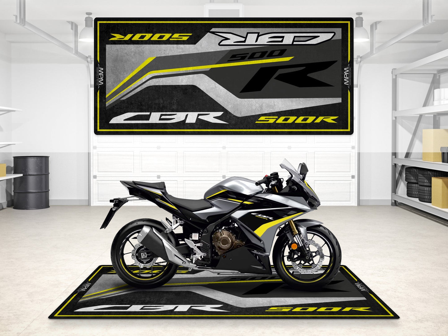 Designed Pit Mat for Honda CBR500R Motorcycle - MM7445