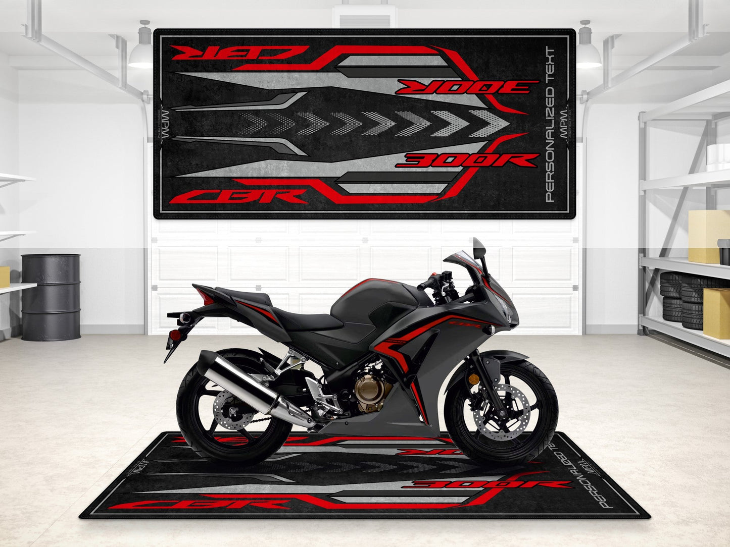 Designed Pit Mat for Honda CBR300R Motorcycle - MM7446