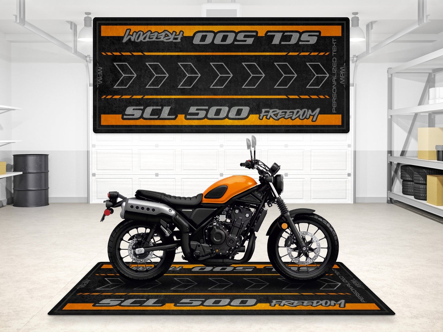 Designed Pit Mat for Honda SCL500 Motorcycle - MM7448