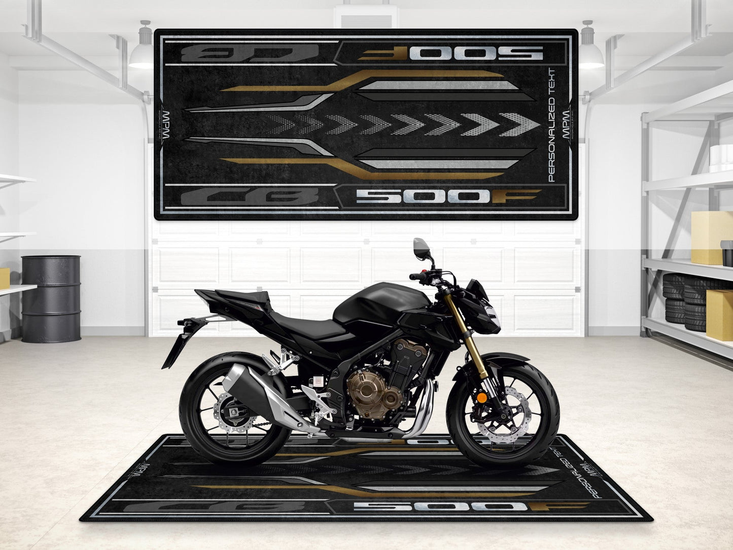 Designed Pit Mat for Honda CB500F Motorcycle - MM7450