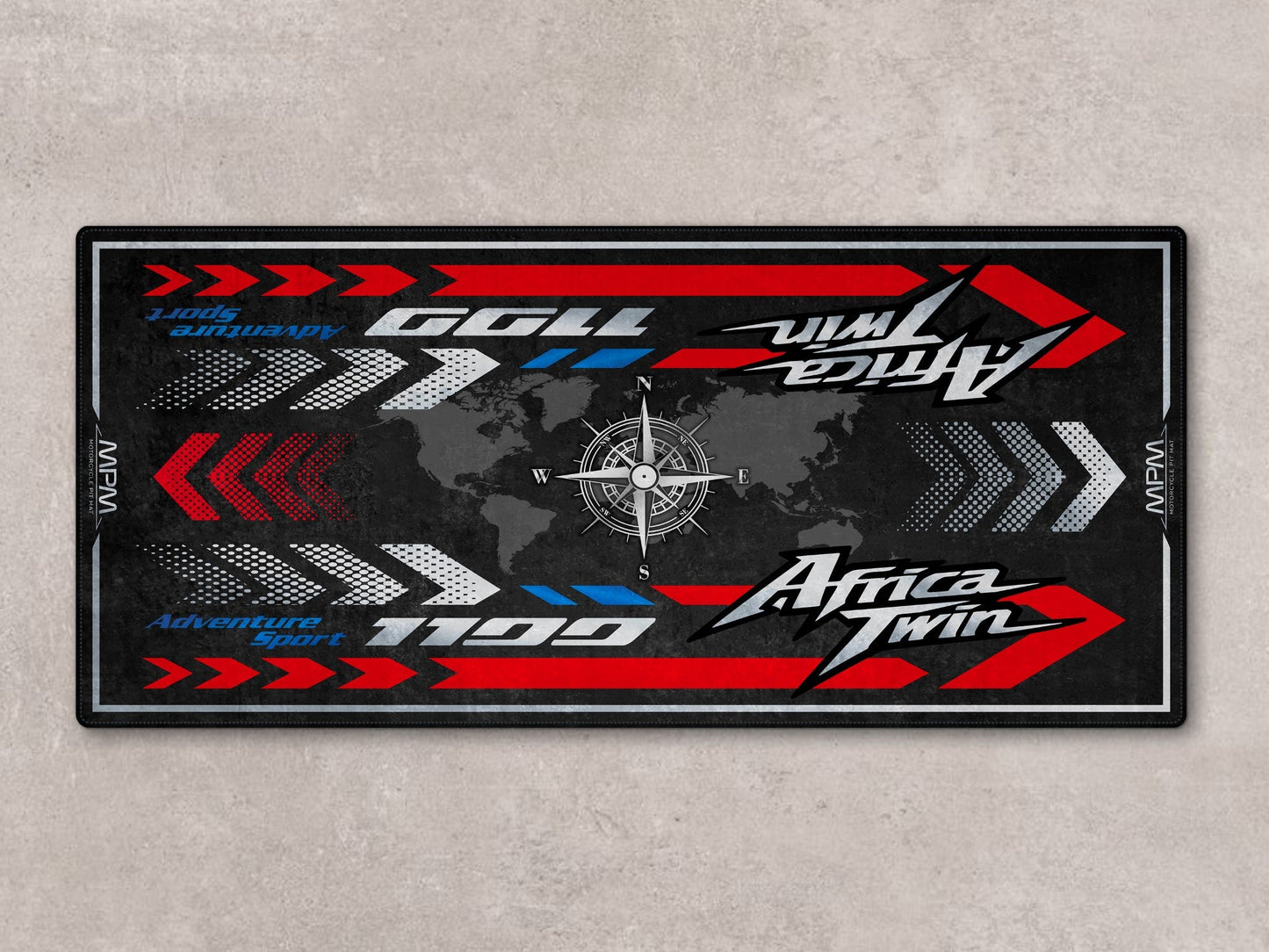 Designed Pit Mat for Honda Africa Twin Motorcycle - MM7452