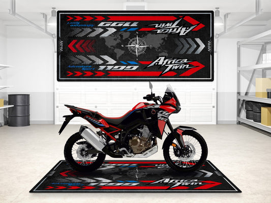 Designed Pit Mat for Honda Africa Twin Motorcycle - MM7452