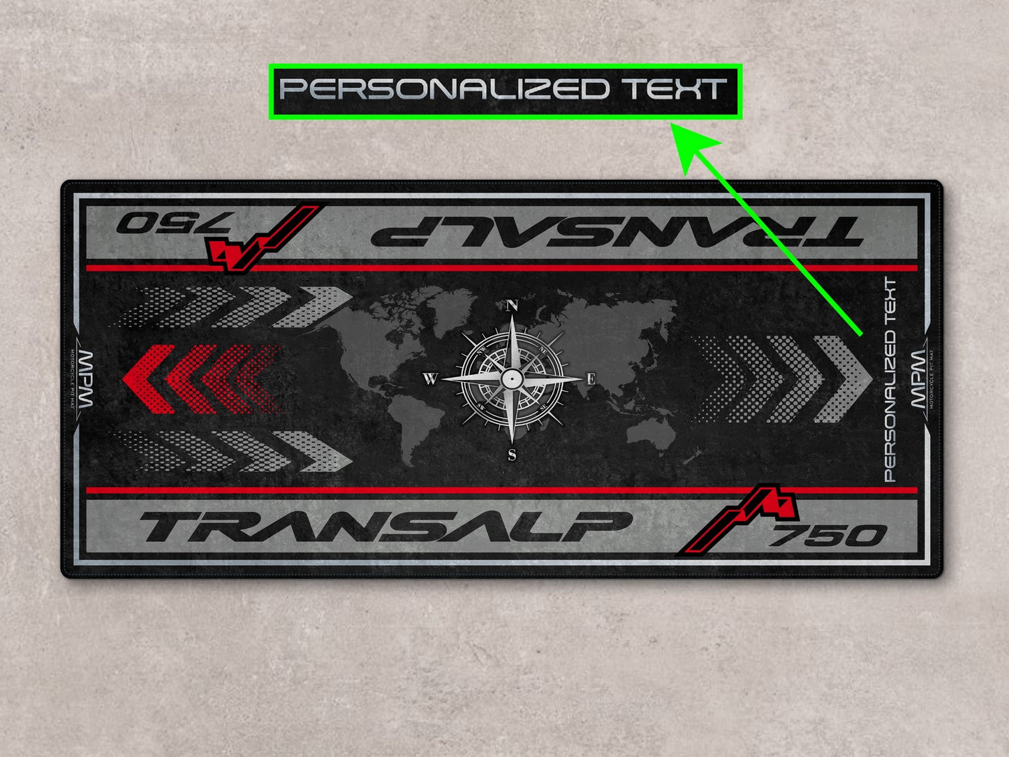 Designed Pit Mat for Honda Transalp 750 Motorcycle - MM7453
