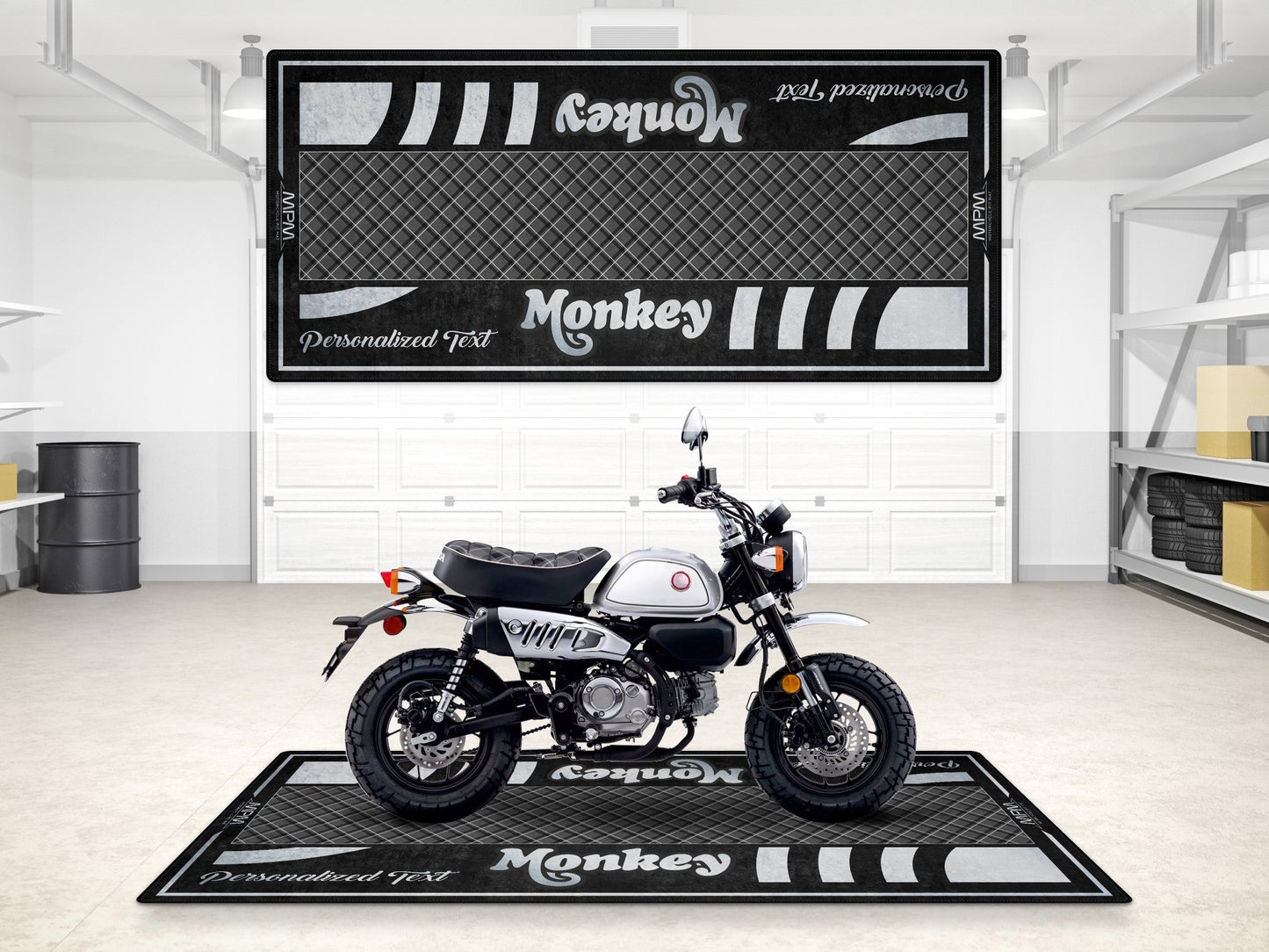 Designed Pit Mat for Honda Monkey Motorcycle - MM7458