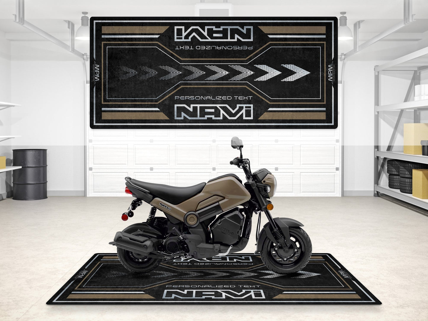Designed Pit Mat for Honda Navi Motorcycle - MM7459