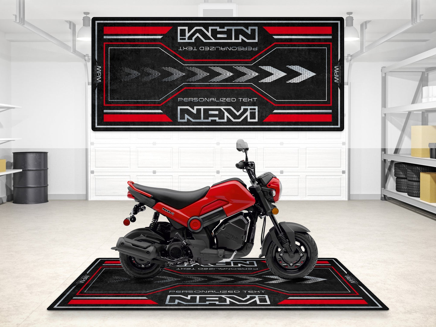 Designed Pit Mat for Honda Navi Motorcycle - MM7459