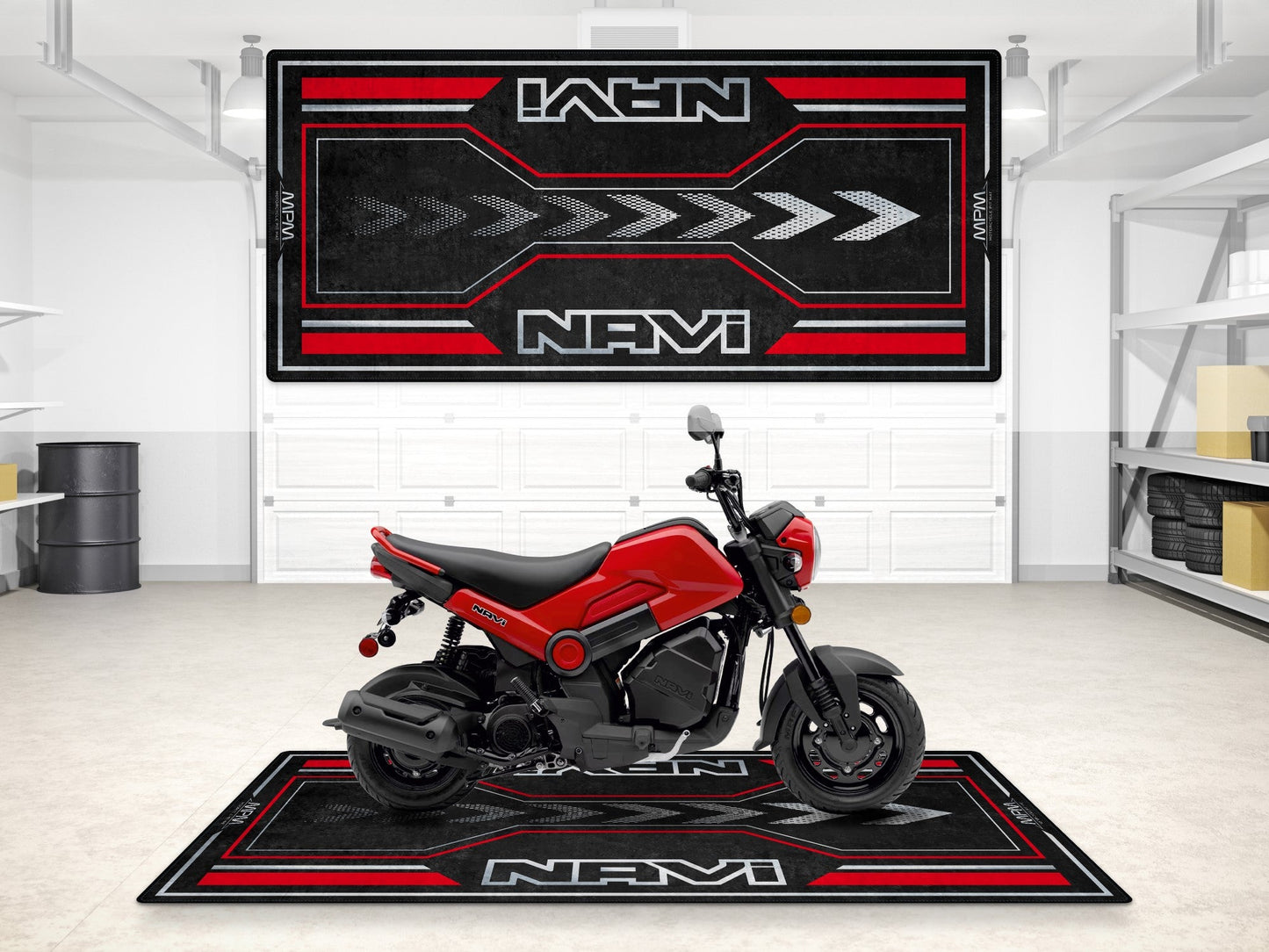Designed Pit Mat for Honda Navi Motorcycle - MM7459