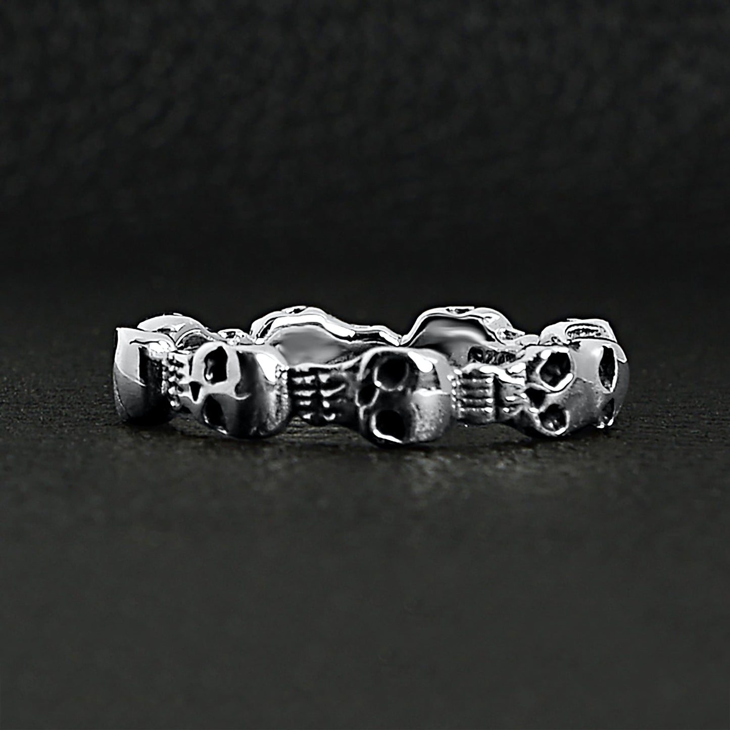 Sterling Silver Skulls Unisex Ring