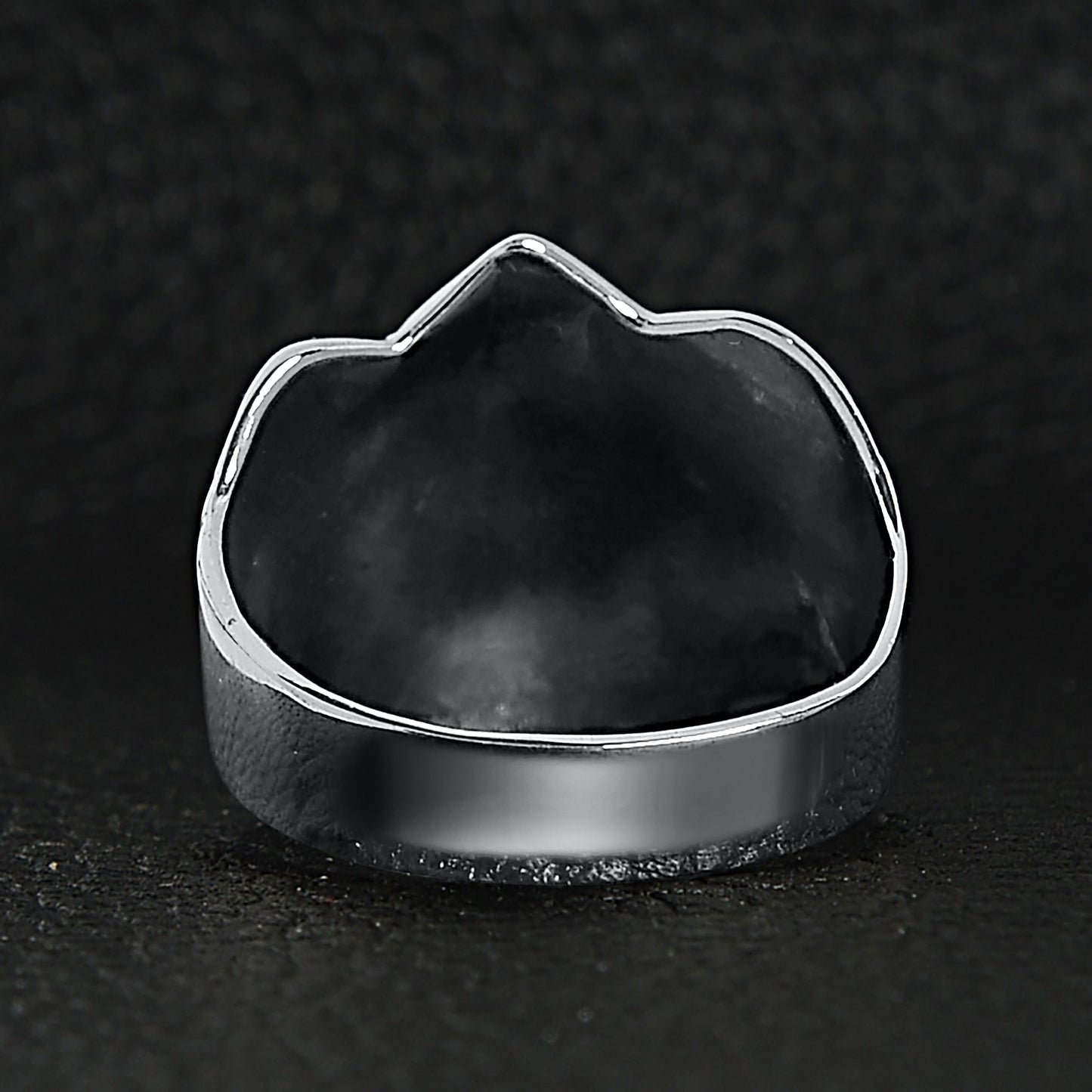 Sterling Silver Winged Skull And Crossbones Shield Ring