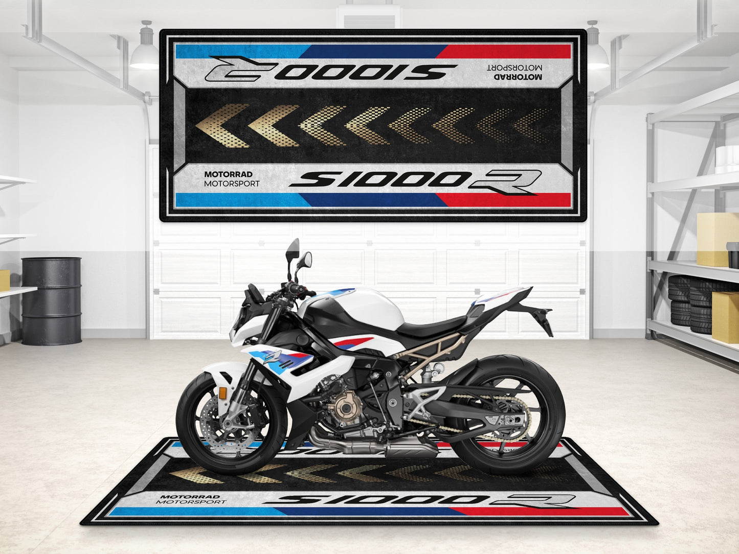 Designed Pit Mat for BMW S1000R Motorcycle - MM7285