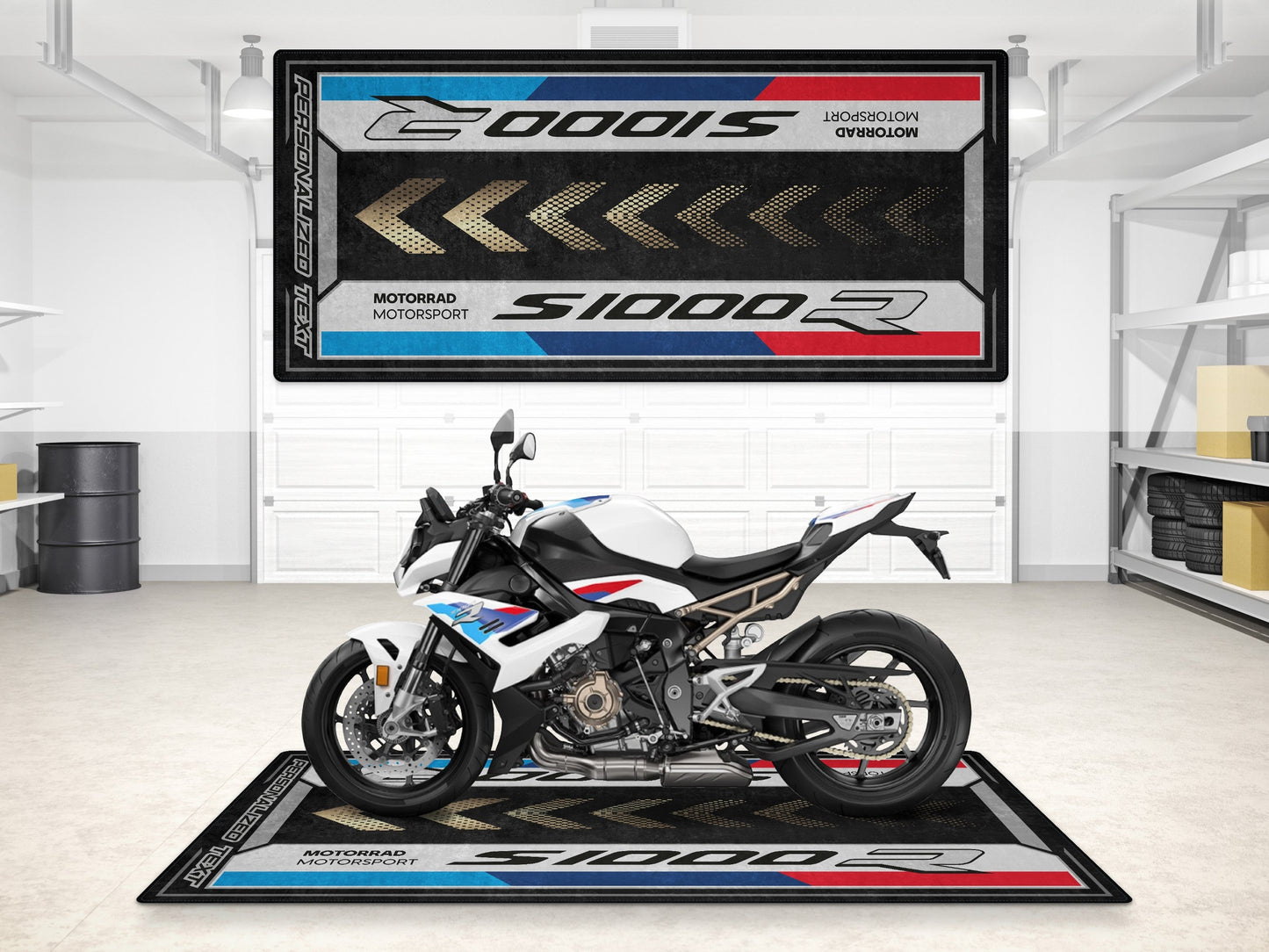 Designed Pit Mat for BMW S1000R Motorcycle - MM7285