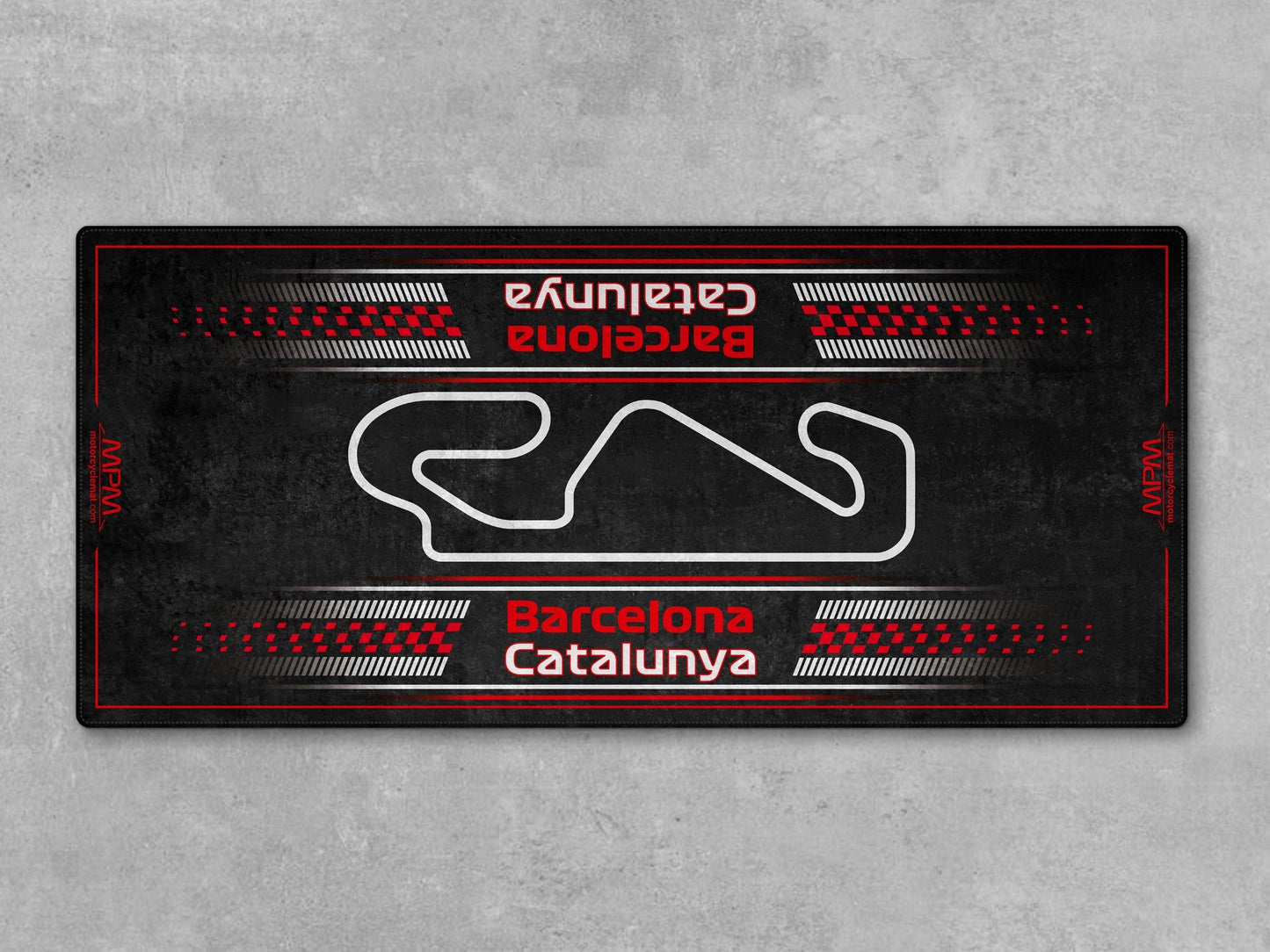 Barcelona-Catalunya Track Design Motorcycle Mat - U151