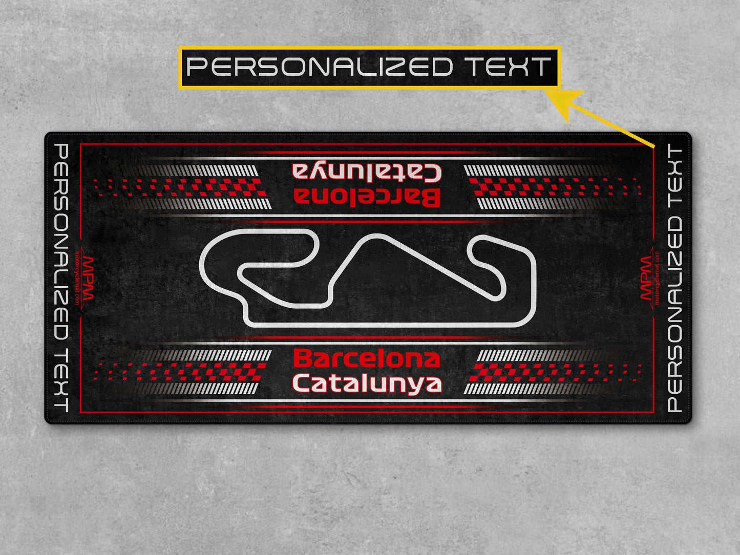 Barcelona-Catalunya Track Design Motorcycle Mat - U151