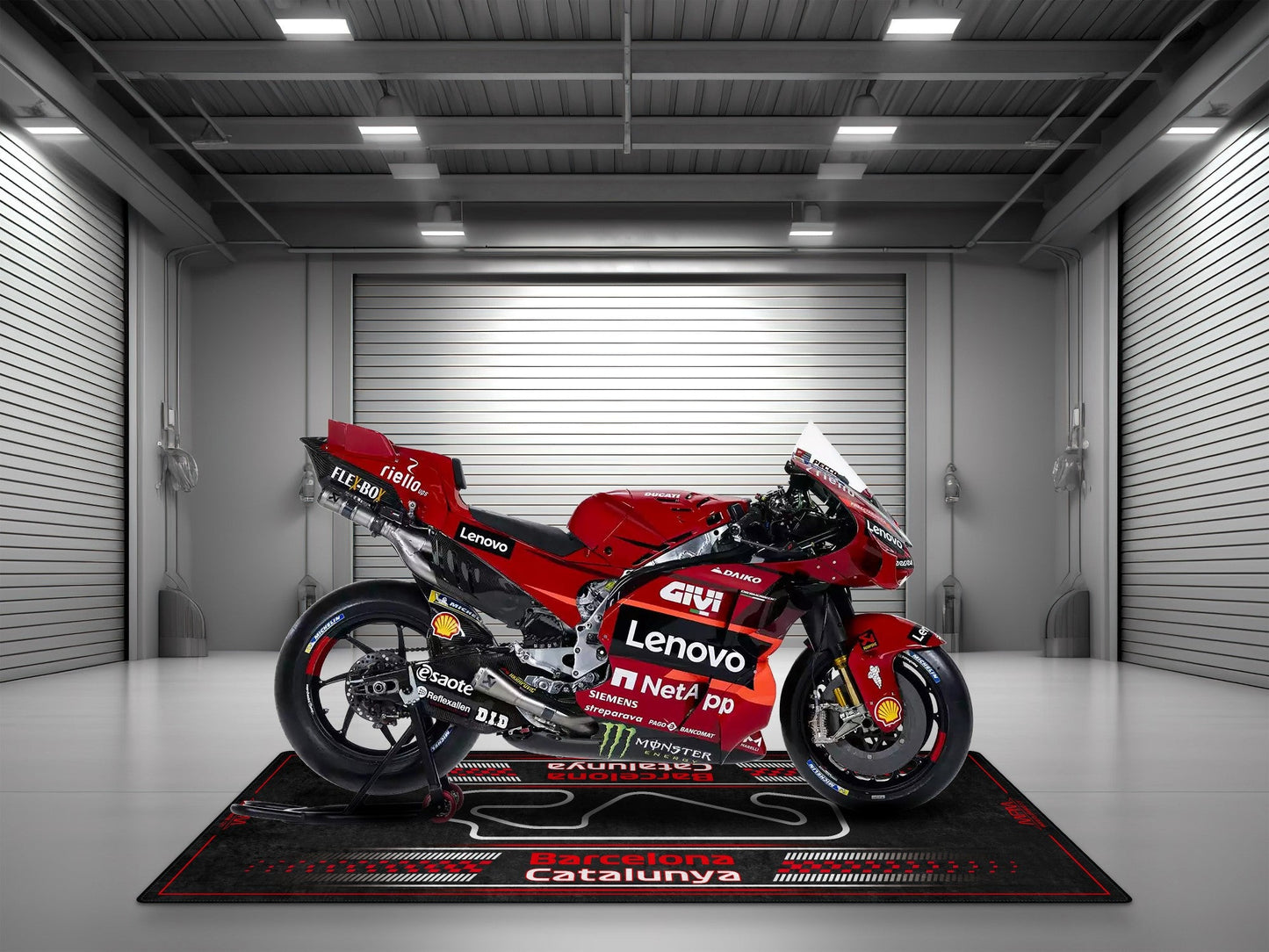 Barcelona-Catalunya Track Design Motorcycle Mat - U151