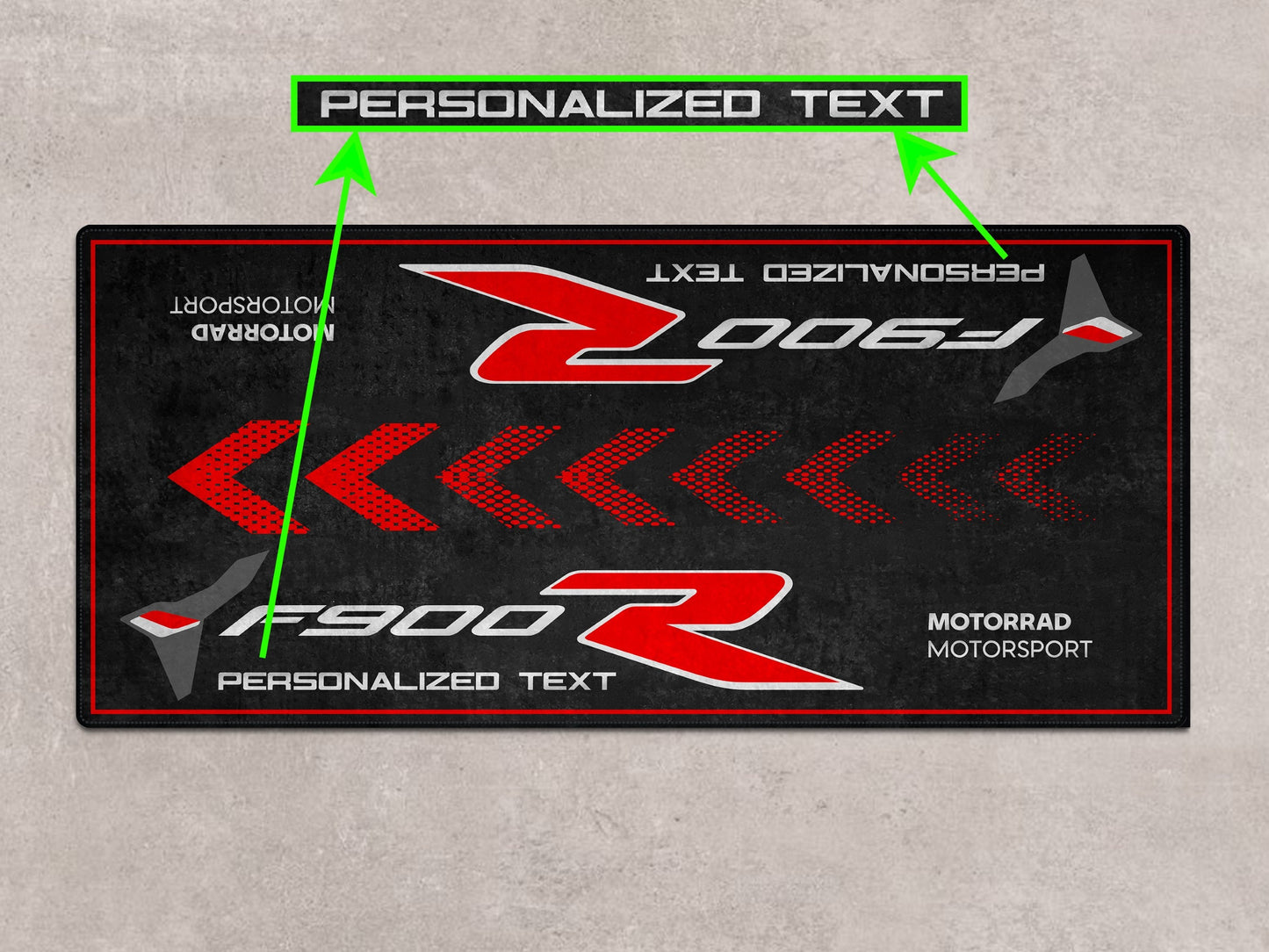 Designed Pit Mat for BMW F900 R Motorcycle - MM7286