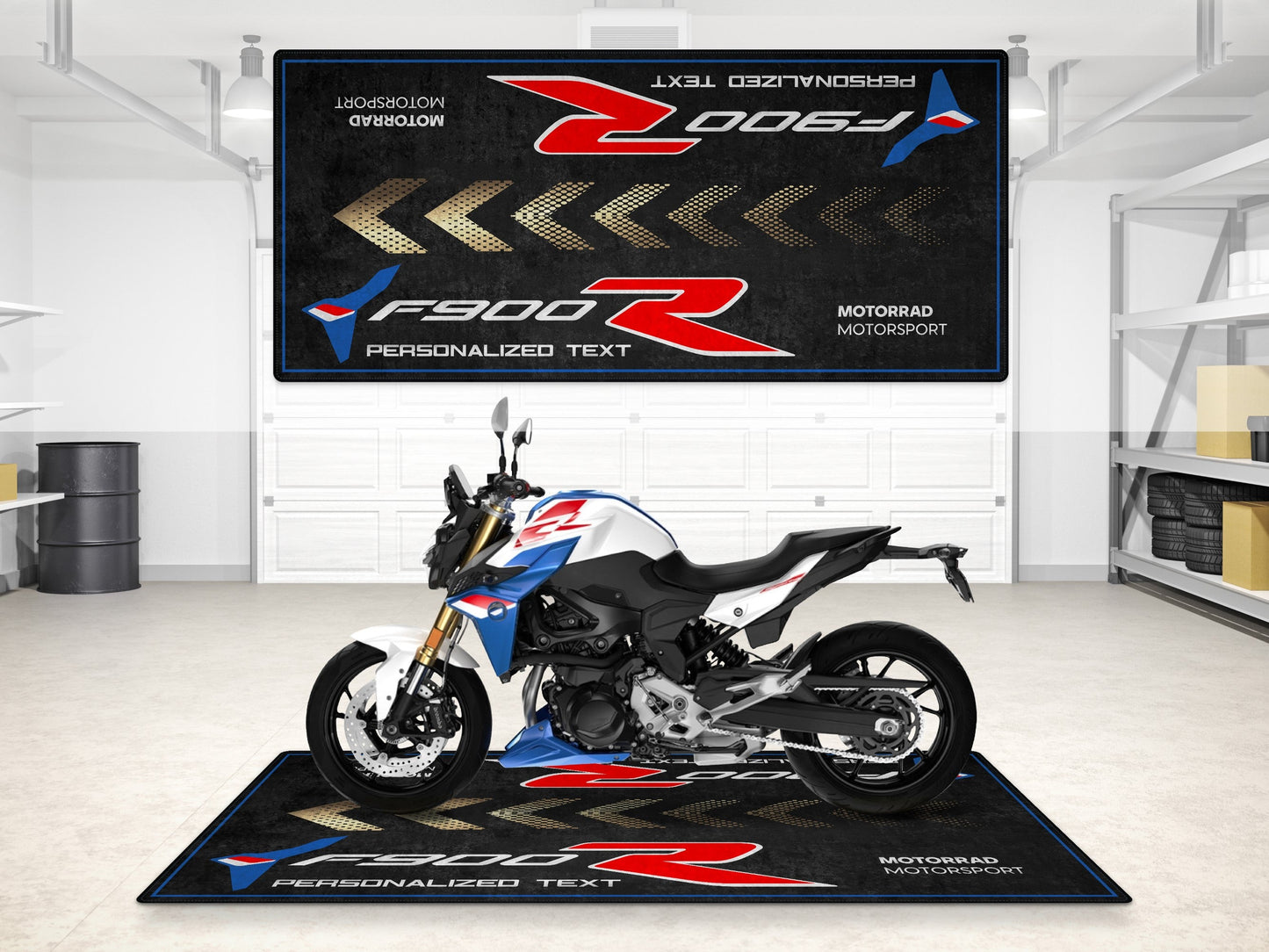 Designed Pit Mat for BMW F900 R Motorcycle - MM7286