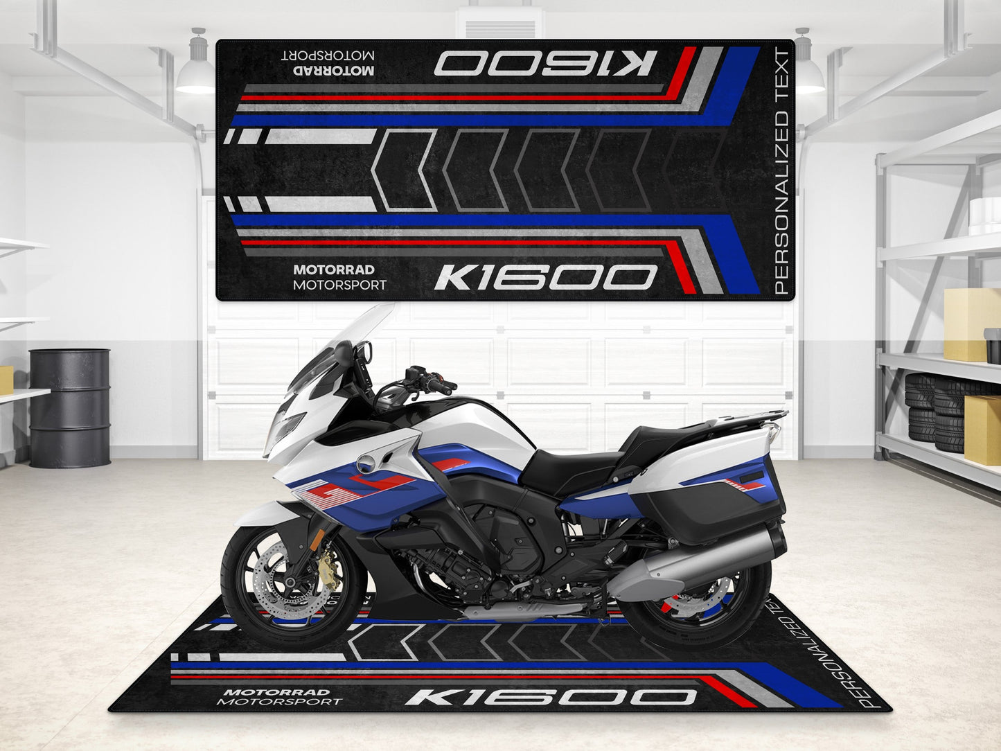 Designed Pit Mat for BMW K1600 Motorcycle - MM7282