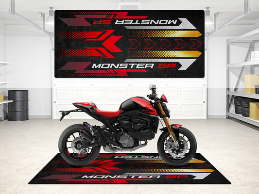 Designed Pit Mat for Ducati Monster SP Motorcycle - MM7196