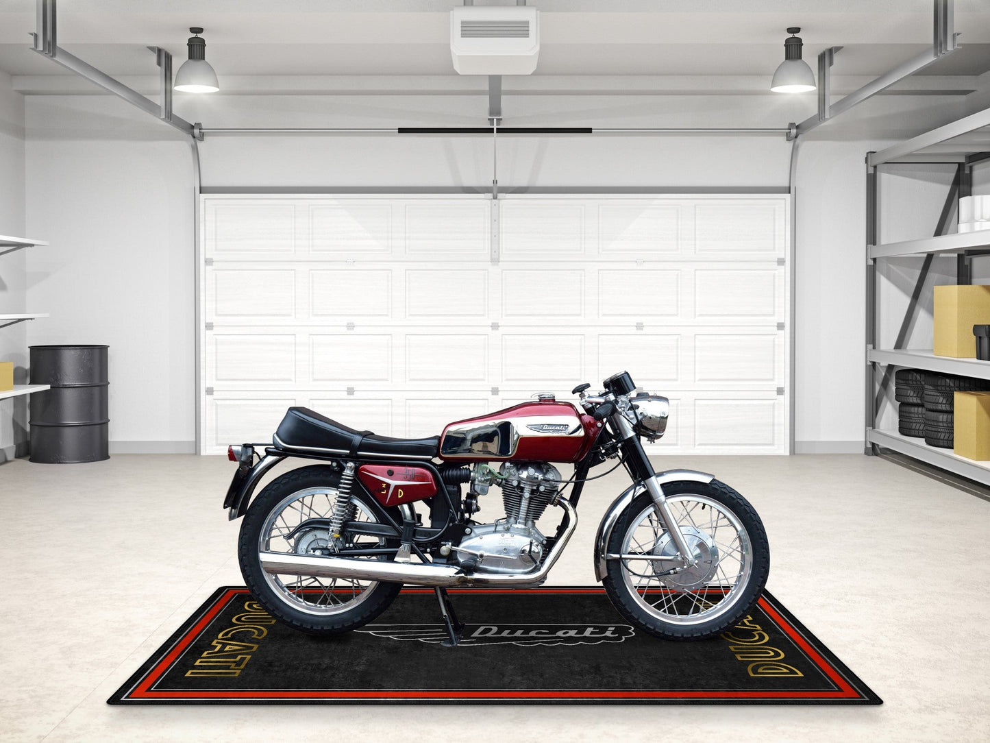 Designed Pit Mat for Ducati Classic Logo Motorcycle - MM7224