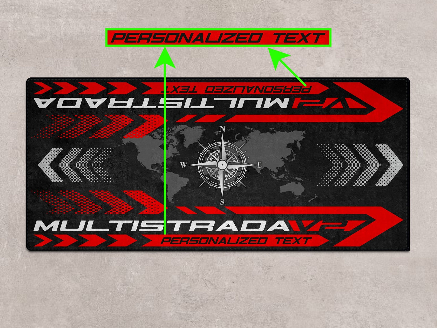 Designed Pit Mat for Ducati Multistrada V2 Motorcycle - MM7162