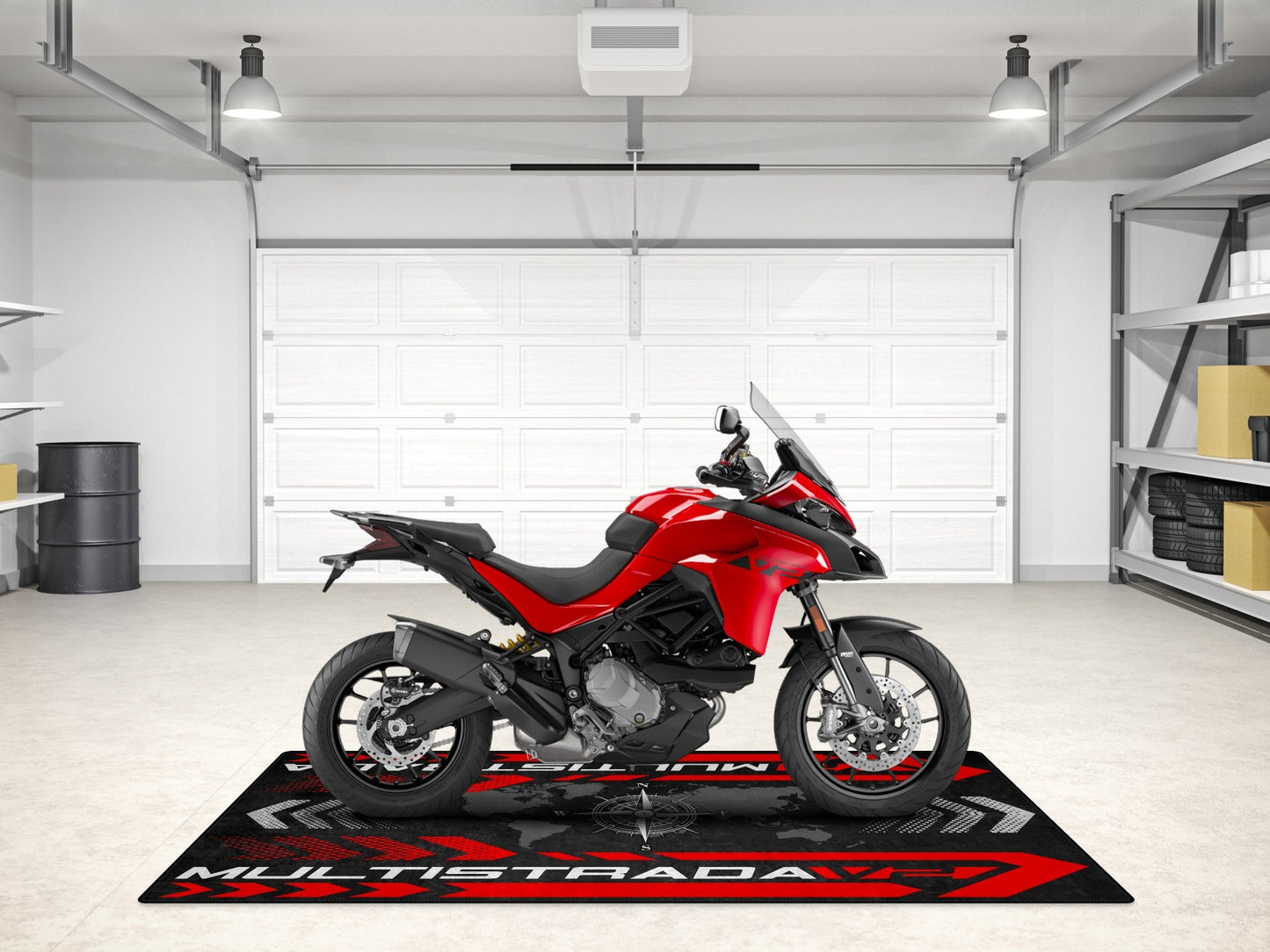 Designed Pit Mat for Ducati Multistrada V2 Motorcycle - MM7162