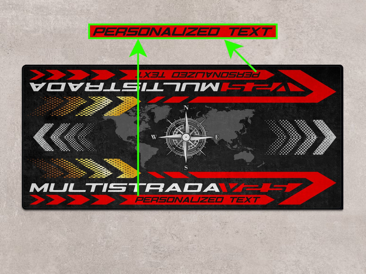 Designed Pit Mat for Ducati Multistrada V2 S Motorcycle - MM7163