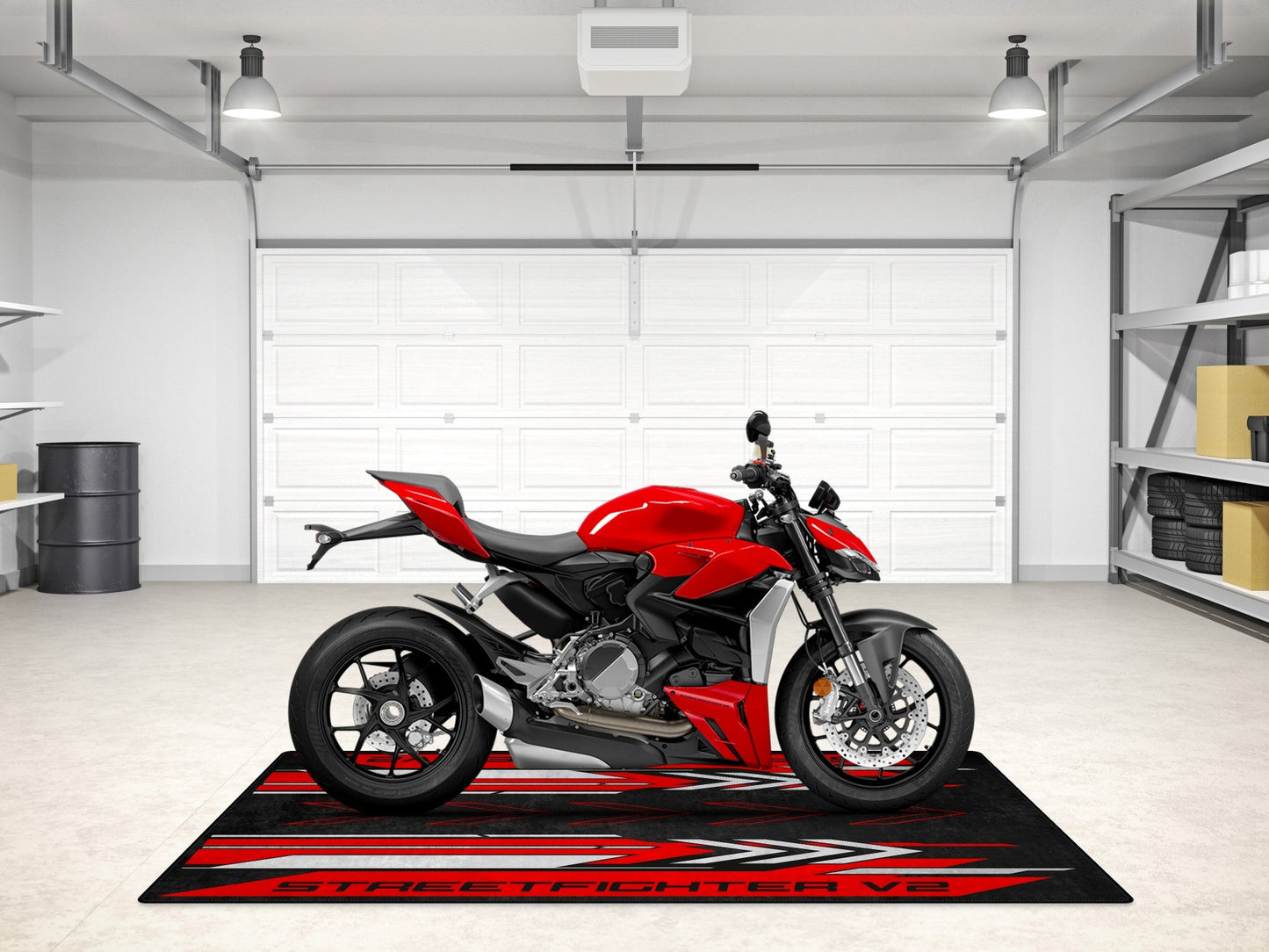 Designed Pit Mat for Ducati Streetfighter V2 Motorcycle - MM7258