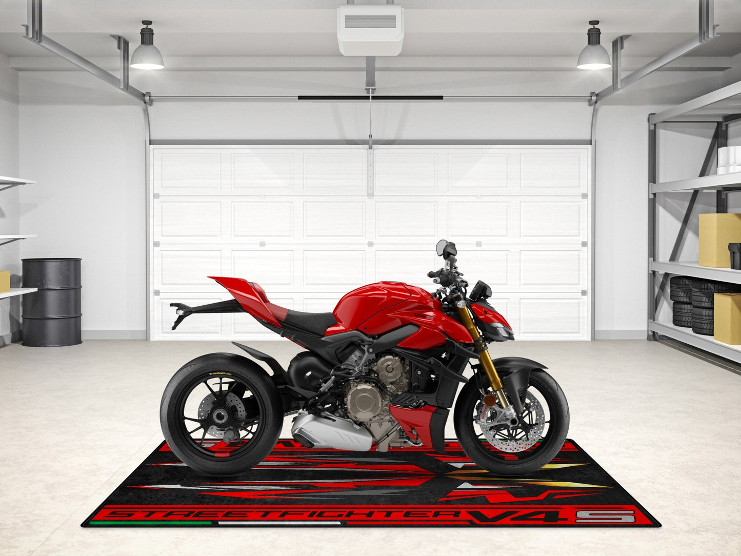 Designed Pit Mat for Ducati Streetfighter V4 S Motorcycle - MM7260