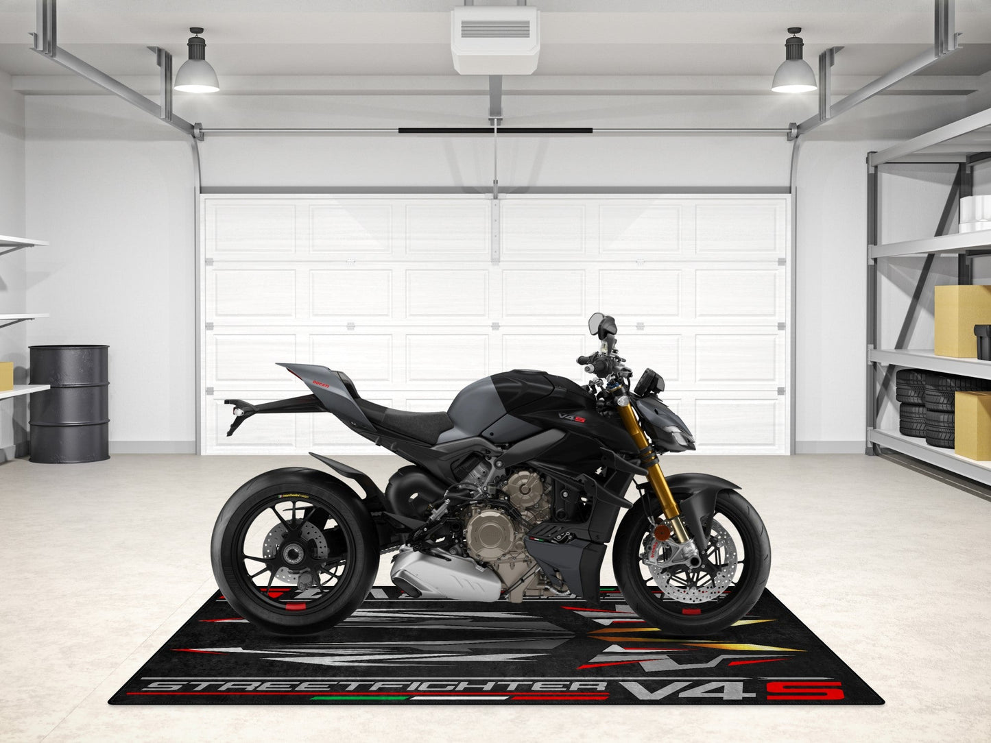 Designed Pit Mat for Ducati Streetfighter V4 S Motorcycle - MM7260