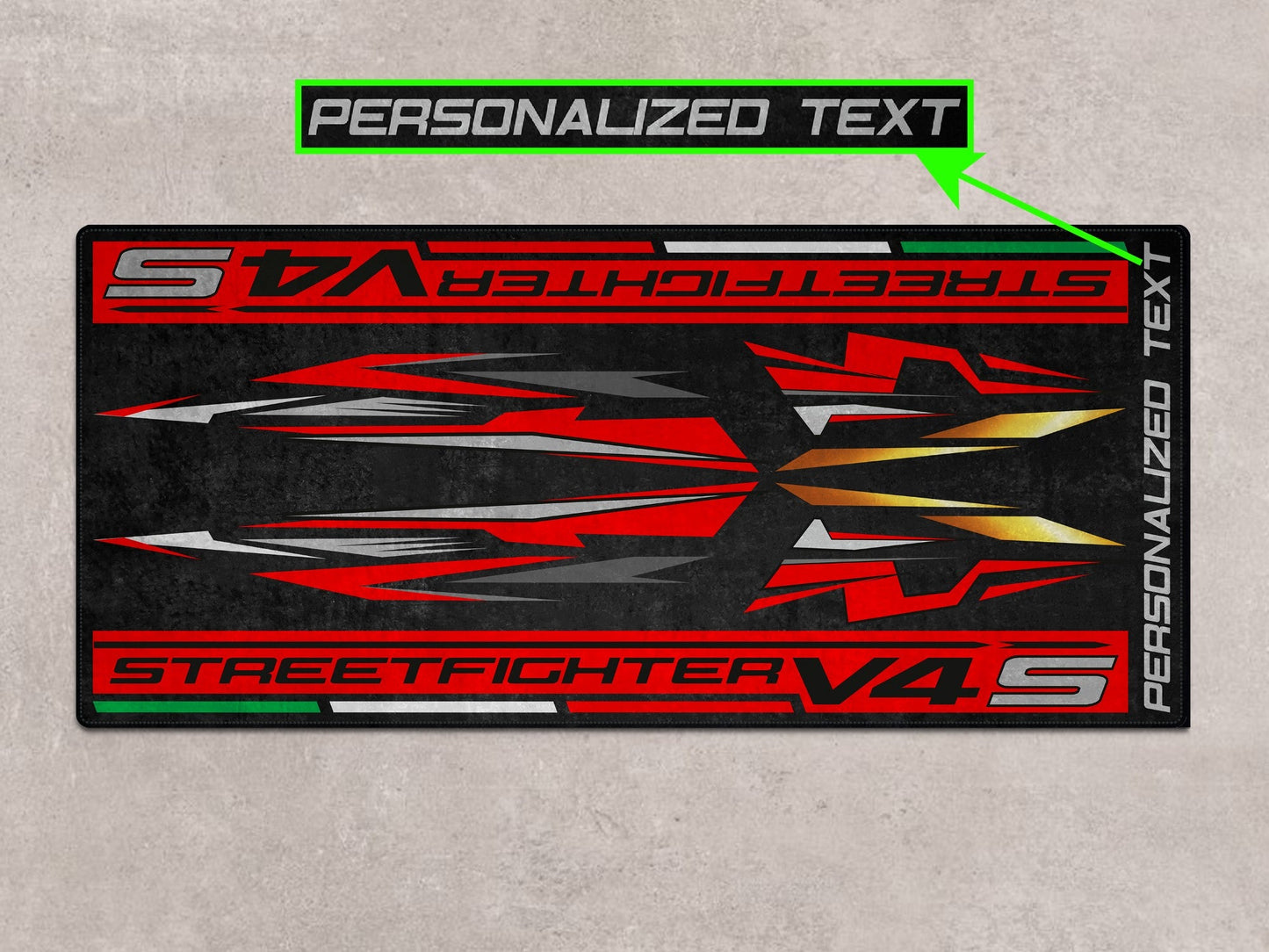 Designed Pit Mat for Ducati Streetfighter V4 S Motorcycle - MM7260