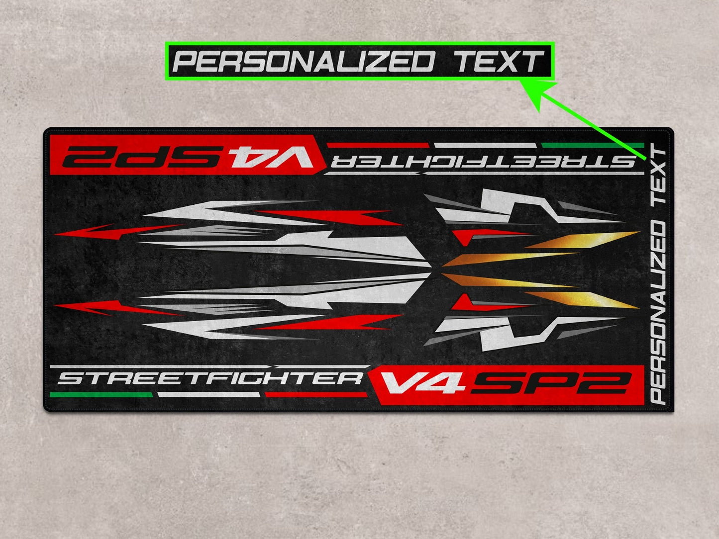 Designed Pit Mat for Ducati Streetfighter V4 SP2 Motorcycle - MM7261