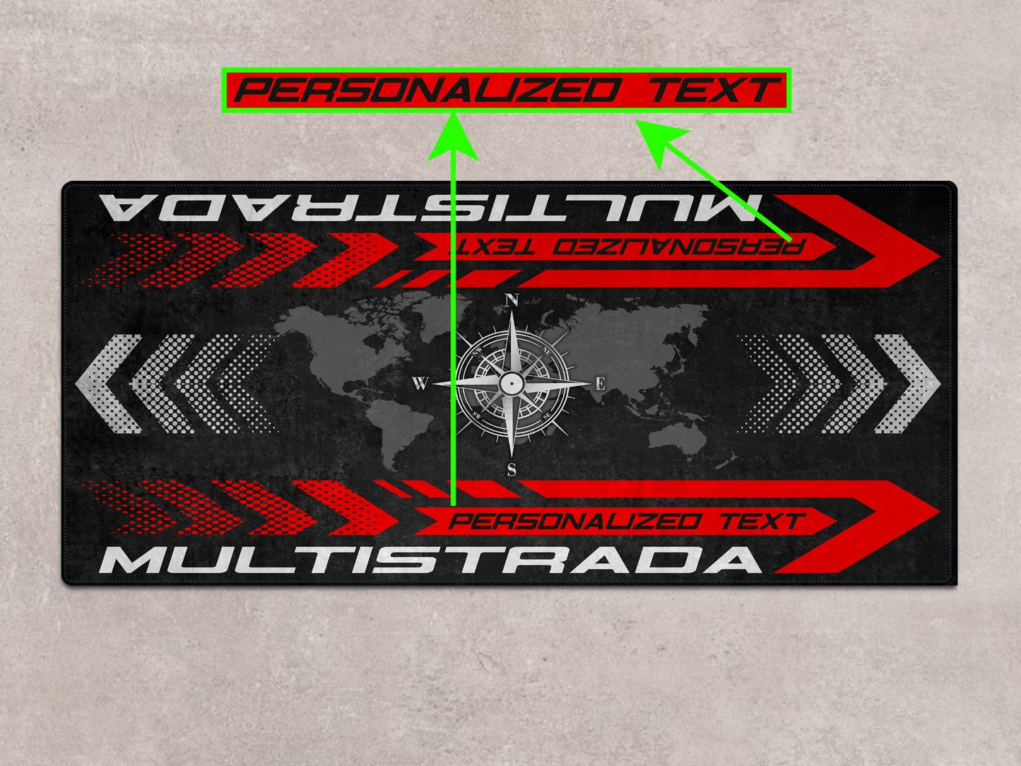 Designed Pit Mat for Ducati Multistrada Motorcycle - MM7177