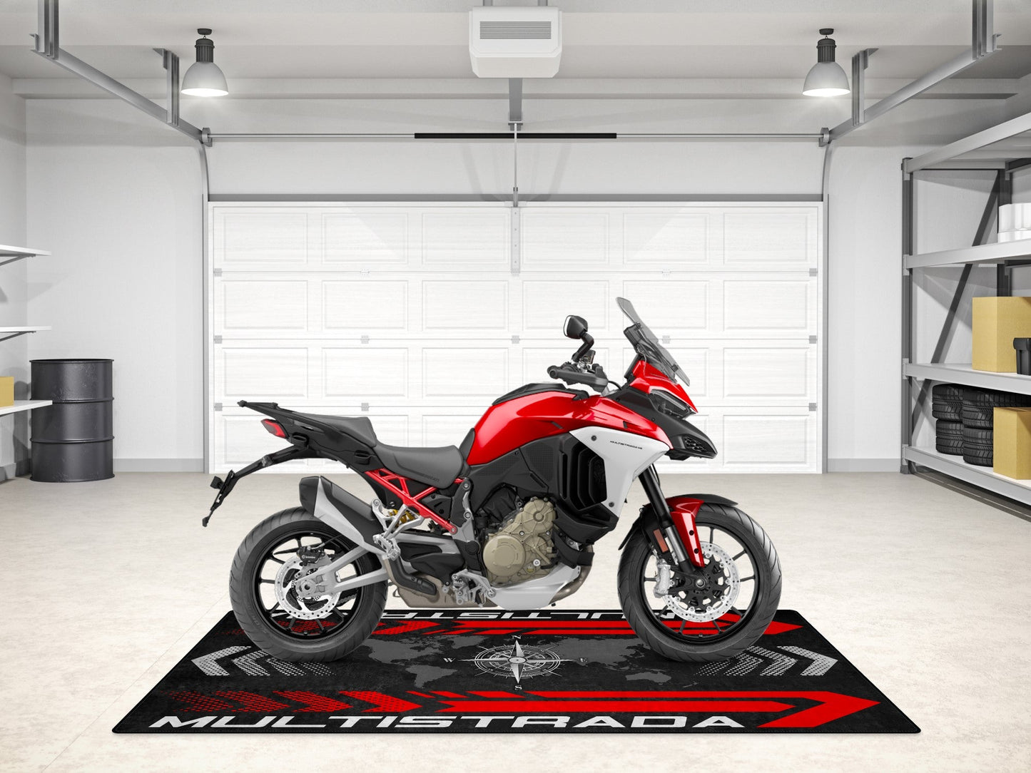 Designed Pit Mat for Ducati Multistrada Motorcycle - MM7177