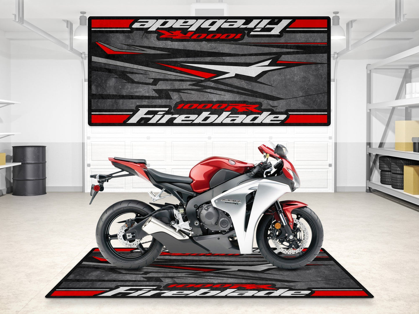 Designed Pit Mat for Honda CBR1000RR Fireblade Motorcycle - MM7243