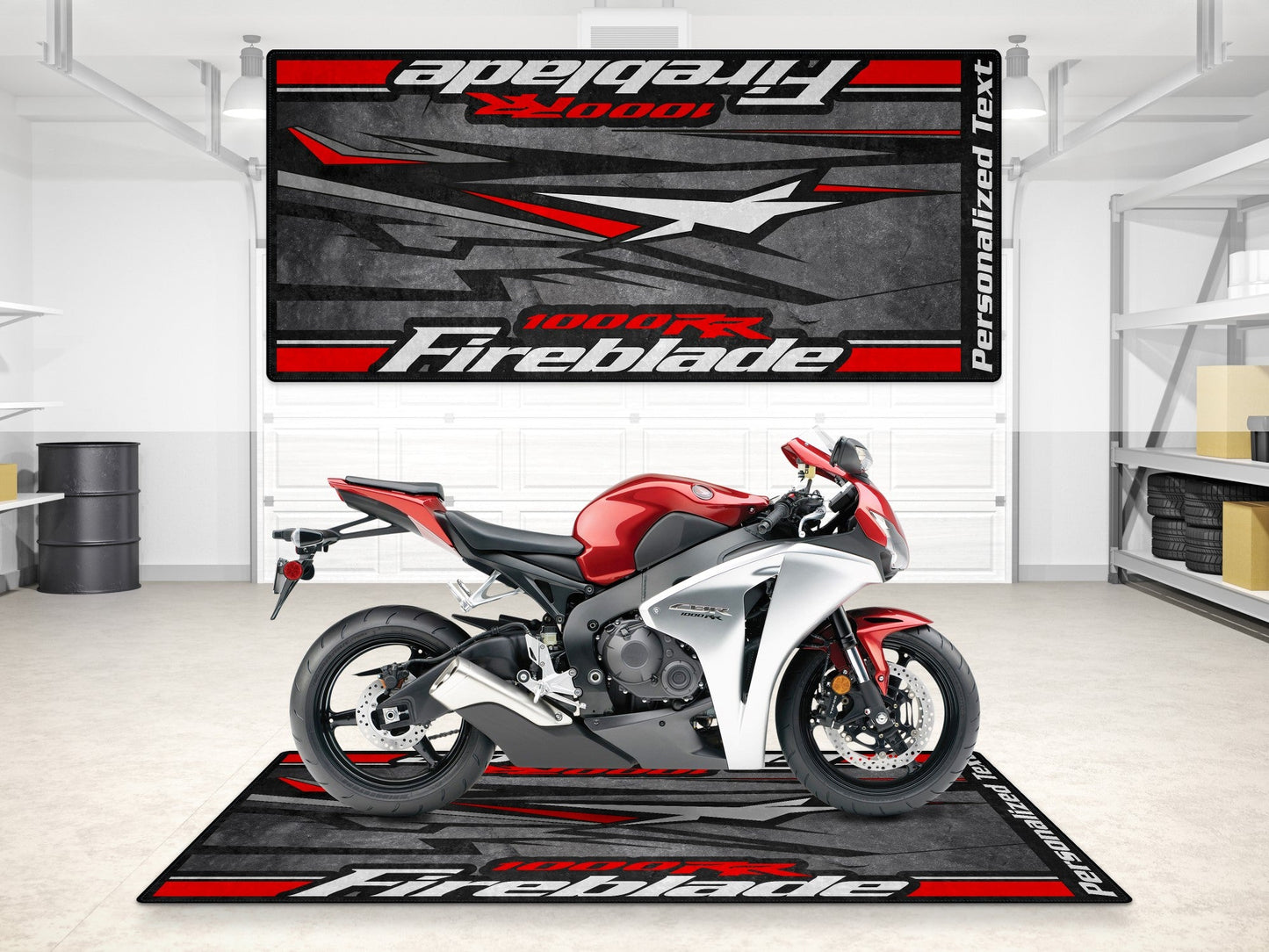 Designed Pit Mat for Honda CBR1000RR Fireblade Motorcycle - MM7243
