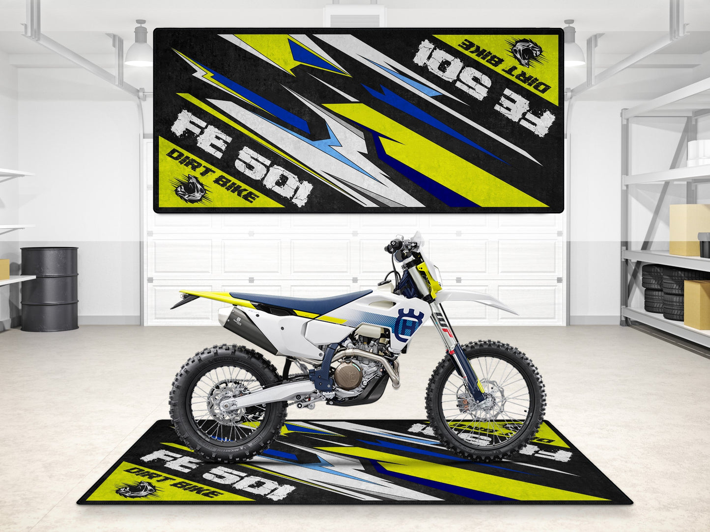Designed Pit Mat for Husqvarna FE 501 Motorcycle - MM7291