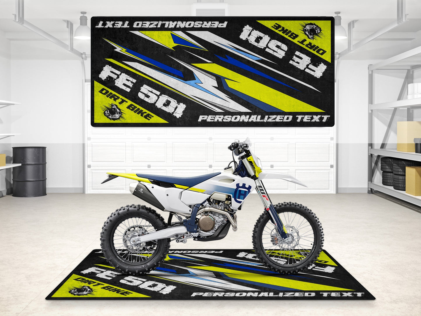 Designed Pit Mat for Husqvarna FE 501 Motorcycle - MM7291